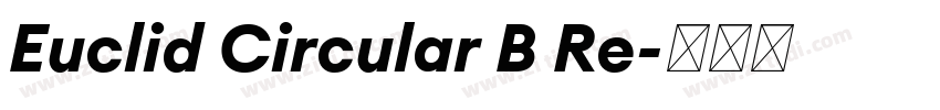 Euclid Circular B Re字体转换
